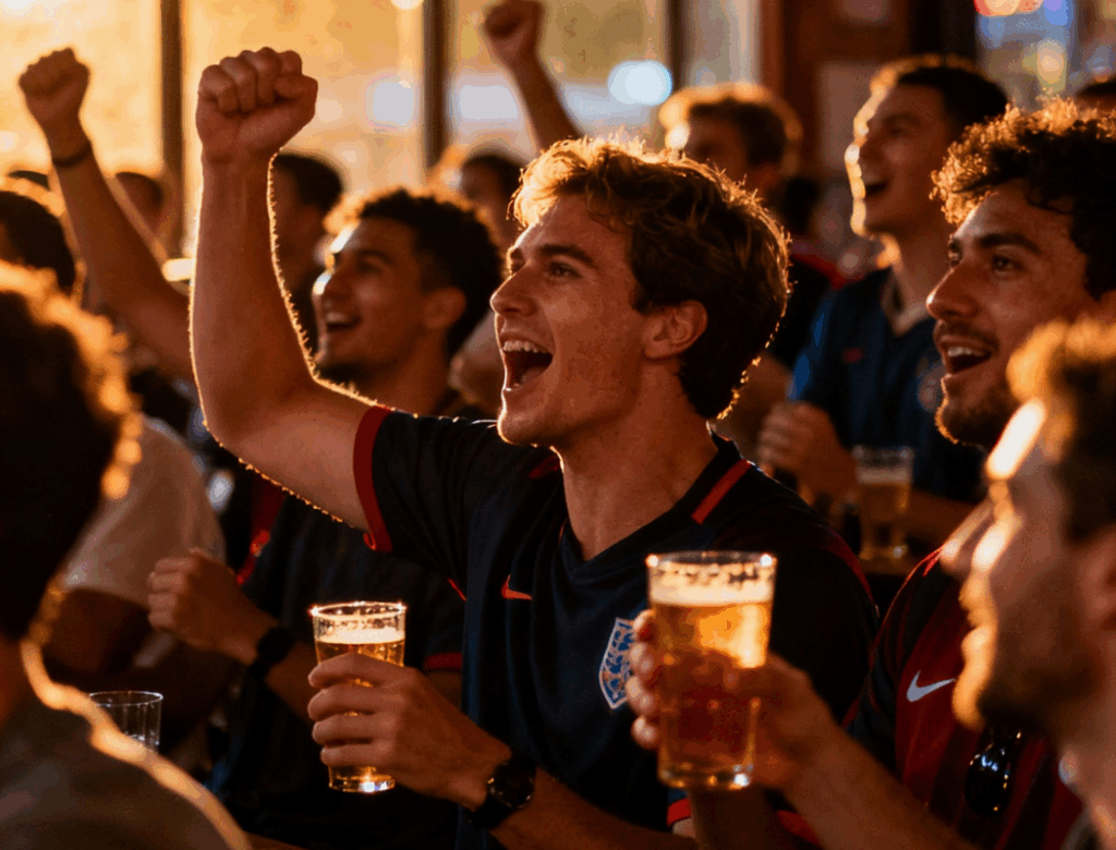 Bar finder, sports bar cheering